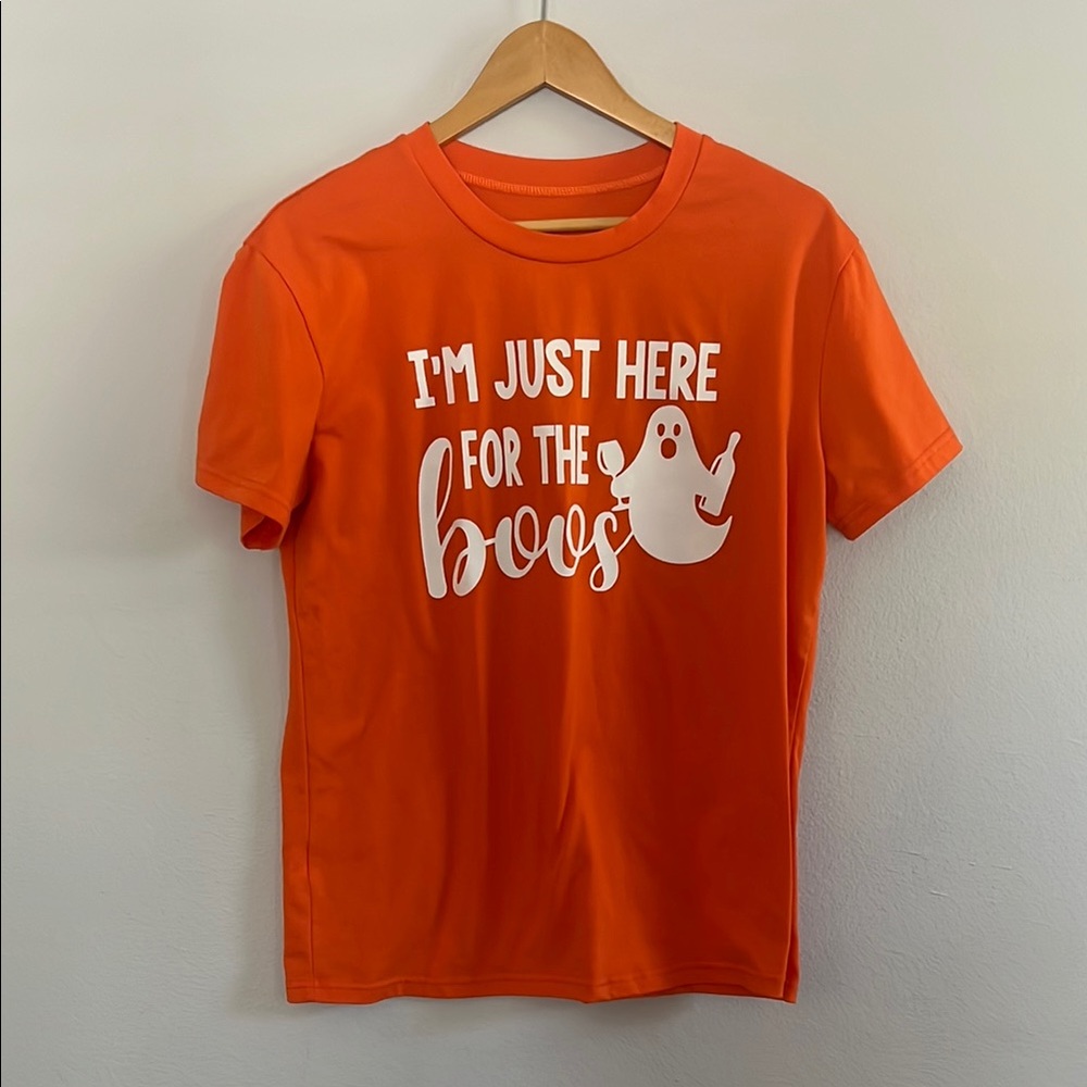 Vibrant Orange Halloween Short Sleeve Tee